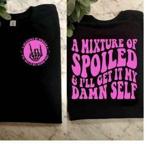 Spoiled and get it myself shirt retro cute popular trending
